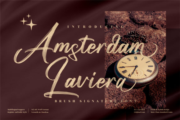 Amsterdam Laviera: Elegant Script for Modern Design