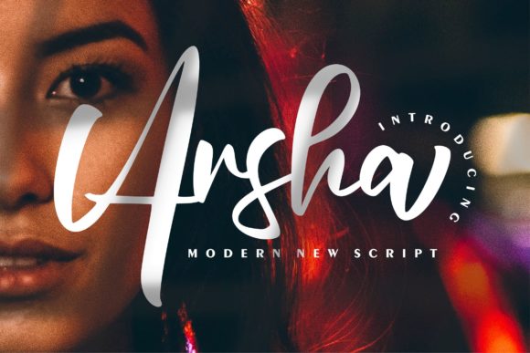 Arsha: Embracing the Whimsical Charm of Handwritten Script Typography
