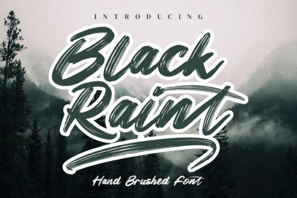 Black Raint: Bold Handwritten Style for Urban Design