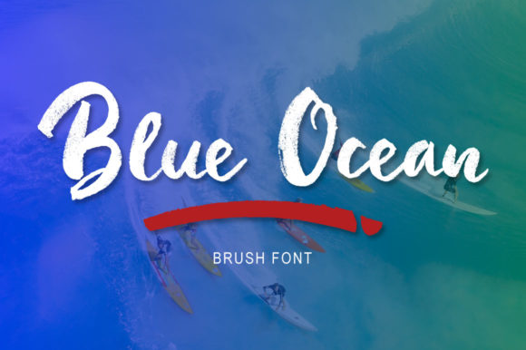 Blue Ocean: Elevating Design with Sweet, Cursive Elegance