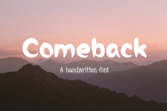 Comeback: Strategic Typography for Distinctive Brand Communication