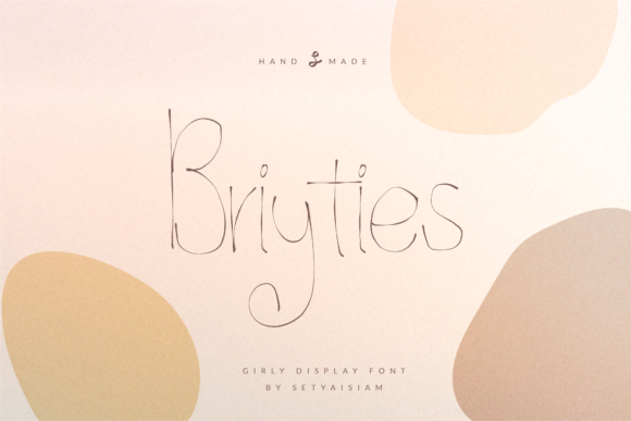 Enhancing Design Authenticity with the Briyties Handwritten Font