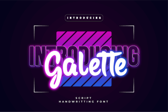 Galette: A Stylish Brushed Handwritten Font