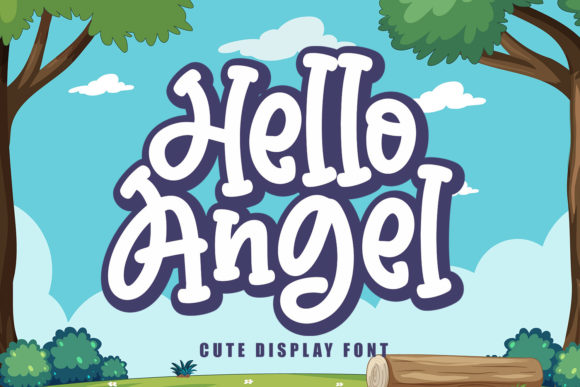 Hello Angel: Whimsical Brushed Display Font