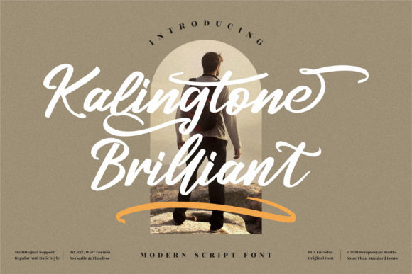 Kalingtone Brilliant: A Bold Handwritten Font