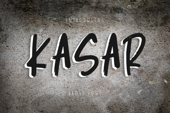 Kasar: Bold Brushed Display Font for Modern Design