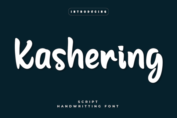 Kashering Font: A Stylish Handwritten Choice for Creative Projects