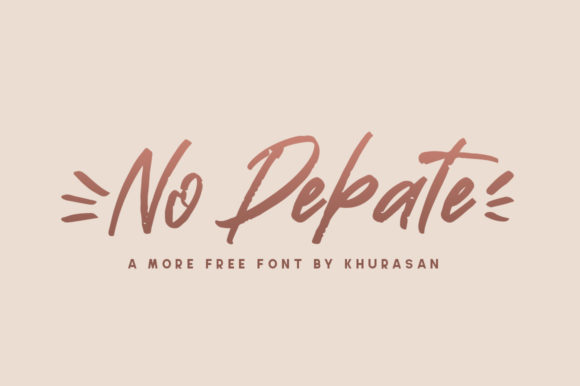 Mastering Visual Identity with the No Debate Handwritten Font
